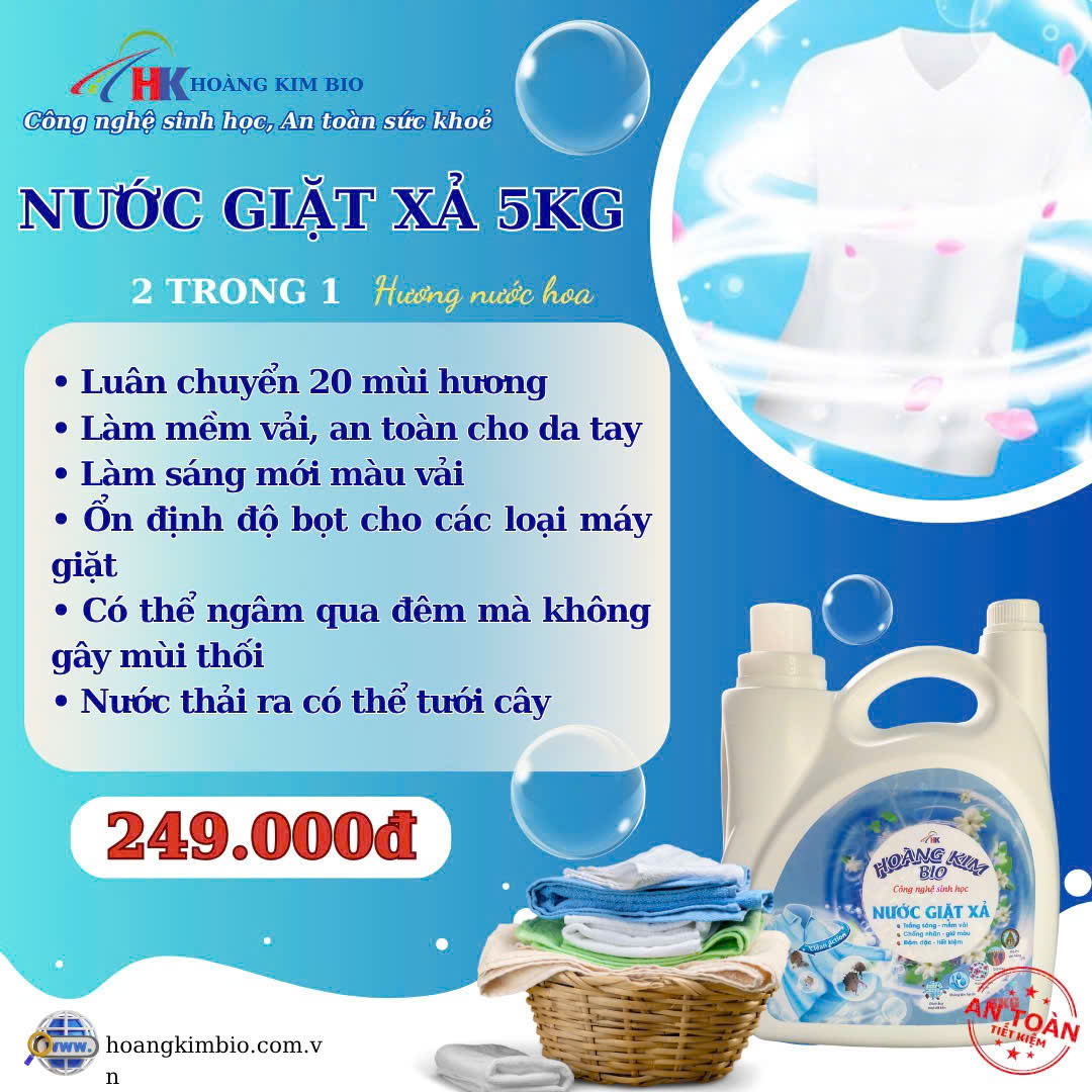 Nước giặt xả 5KG