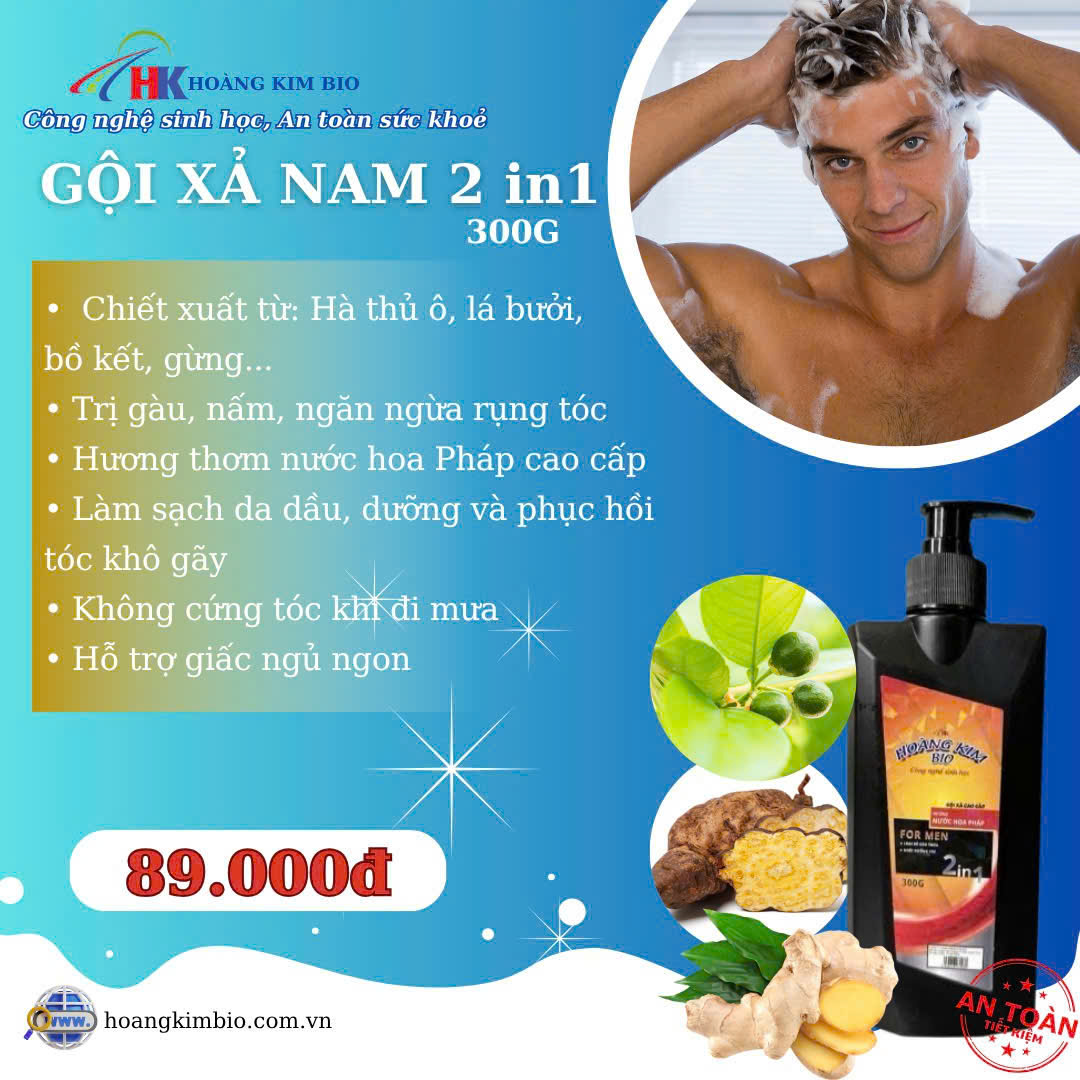 Gội xả nam 2 in 1 300G