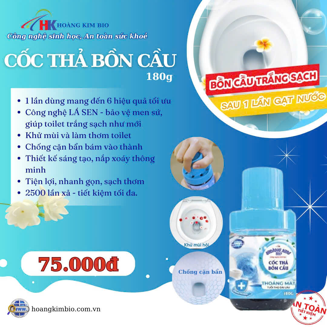Cốc thả bồn cầu 180G
