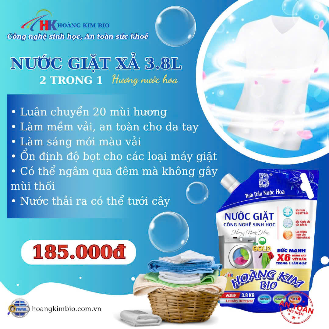 Nước giặt xả 3.8 Lít